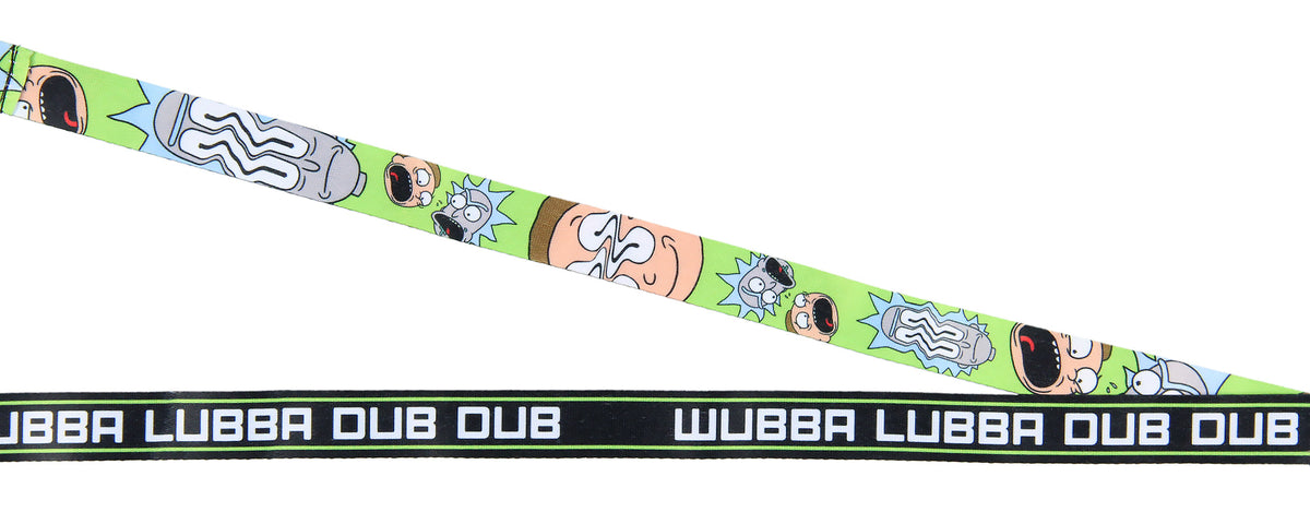 Rick And Morty Wubba Wubba Lanyard with ID Holder Charm and Sticker