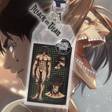 Attack on Titan Reversible ID Lanyard Badge Holder With Metal Logo Charm