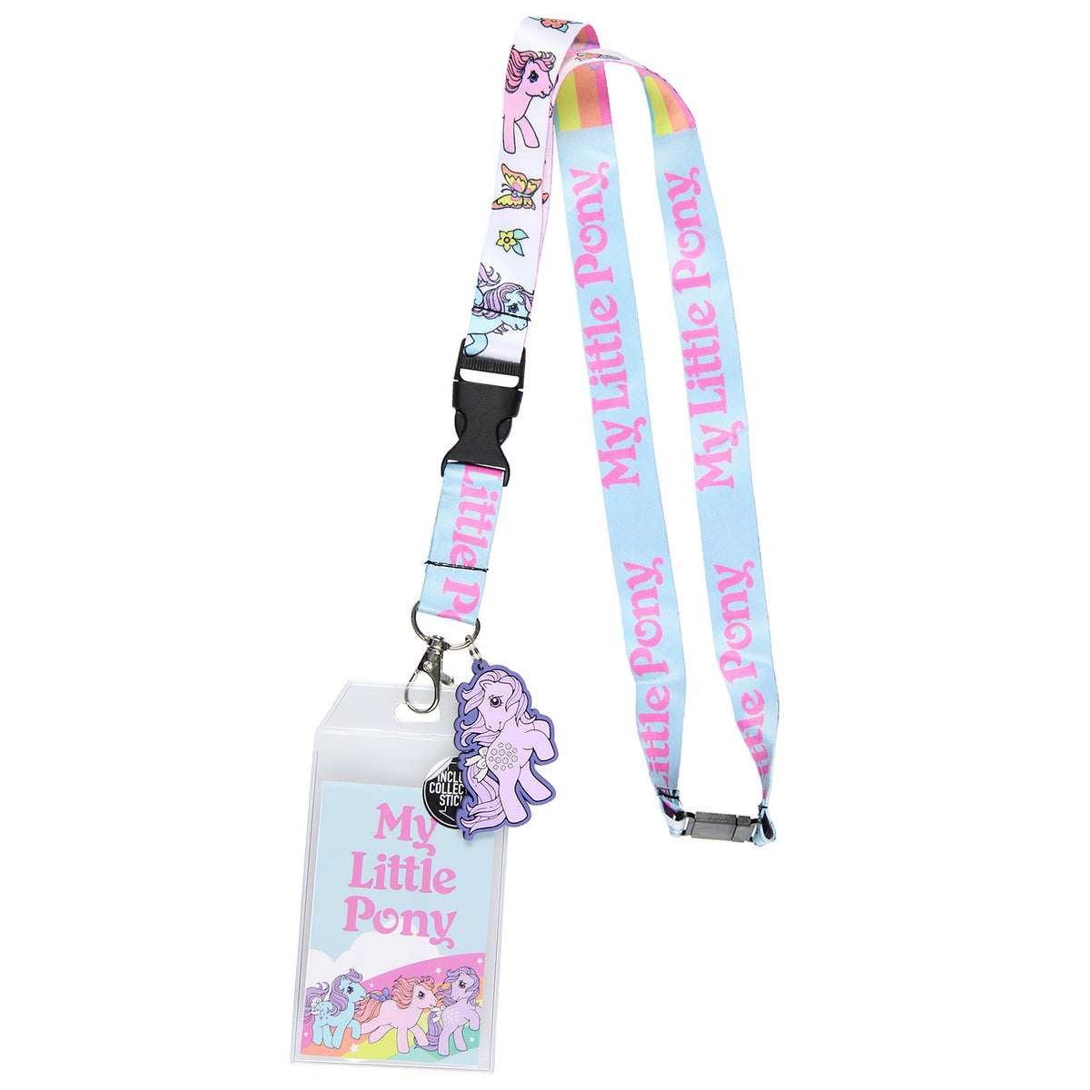 My Little Pony Retro Reversible ID Lanyard Badge Holder With Pony Charm