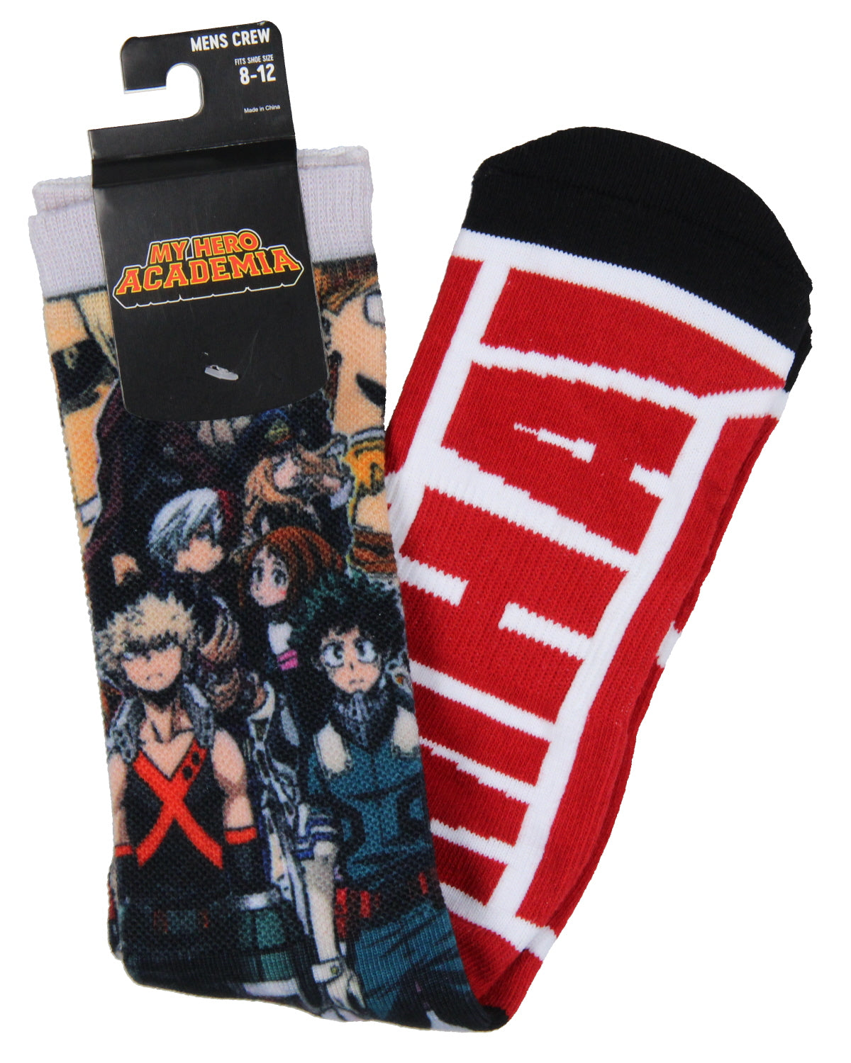 My Hero Academia Socks Anime Manga Men's Athletic Mid-Calf Crew Socks