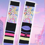 Sailor Moon Socks Anime Manga Men's Sailor Moon Crystal Athletic Crew Socks