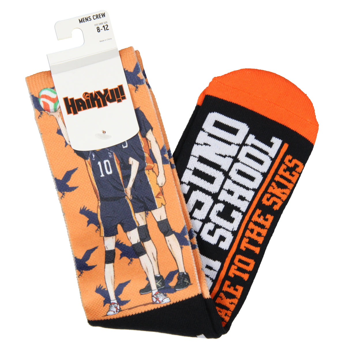 Haikyu!! Socks Anime Manga Men's Karasuno High School Athletic Crew Socks
