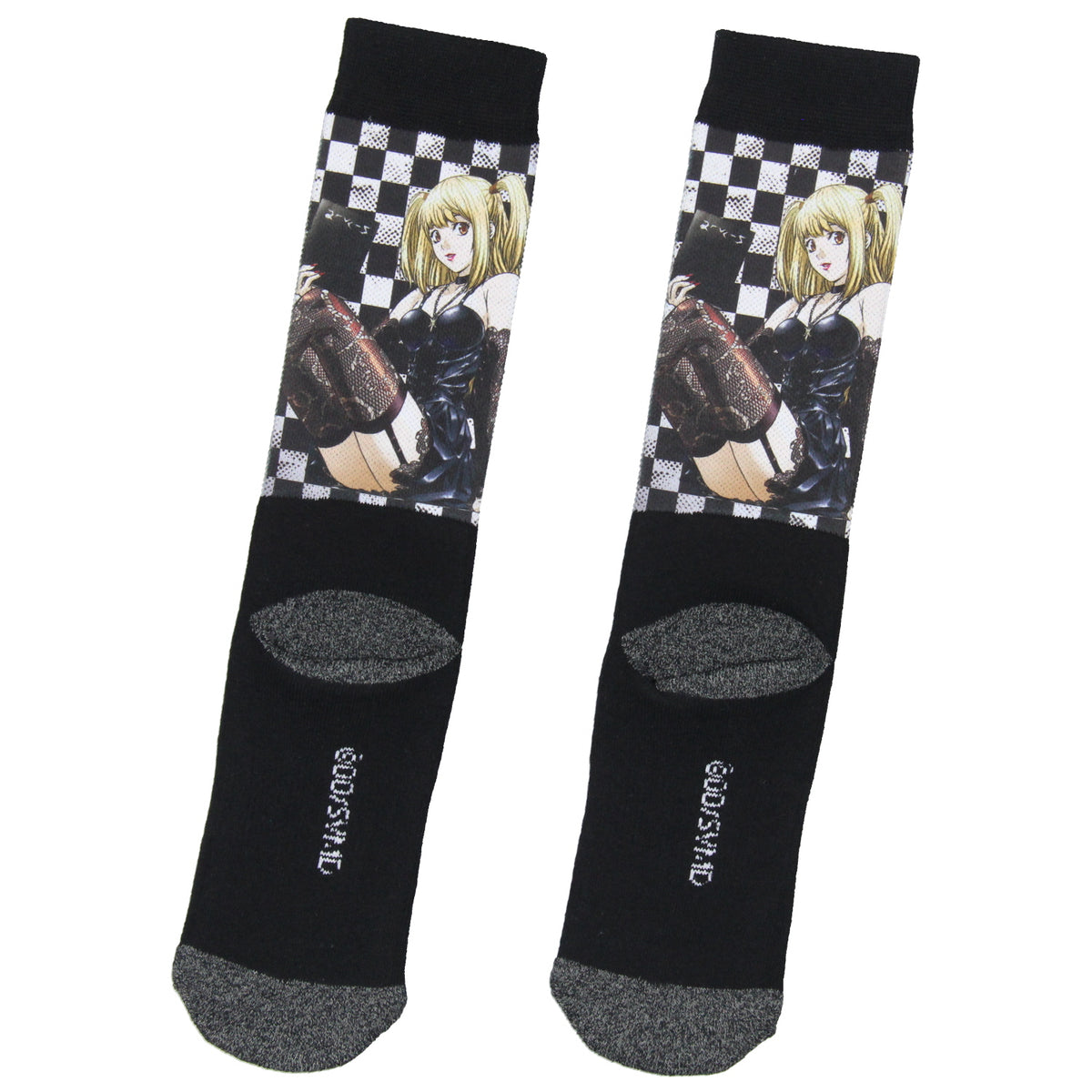 Death Note Socks Anime Manga Men's Misa Amane Mid-Calf Athletic Crew Socks