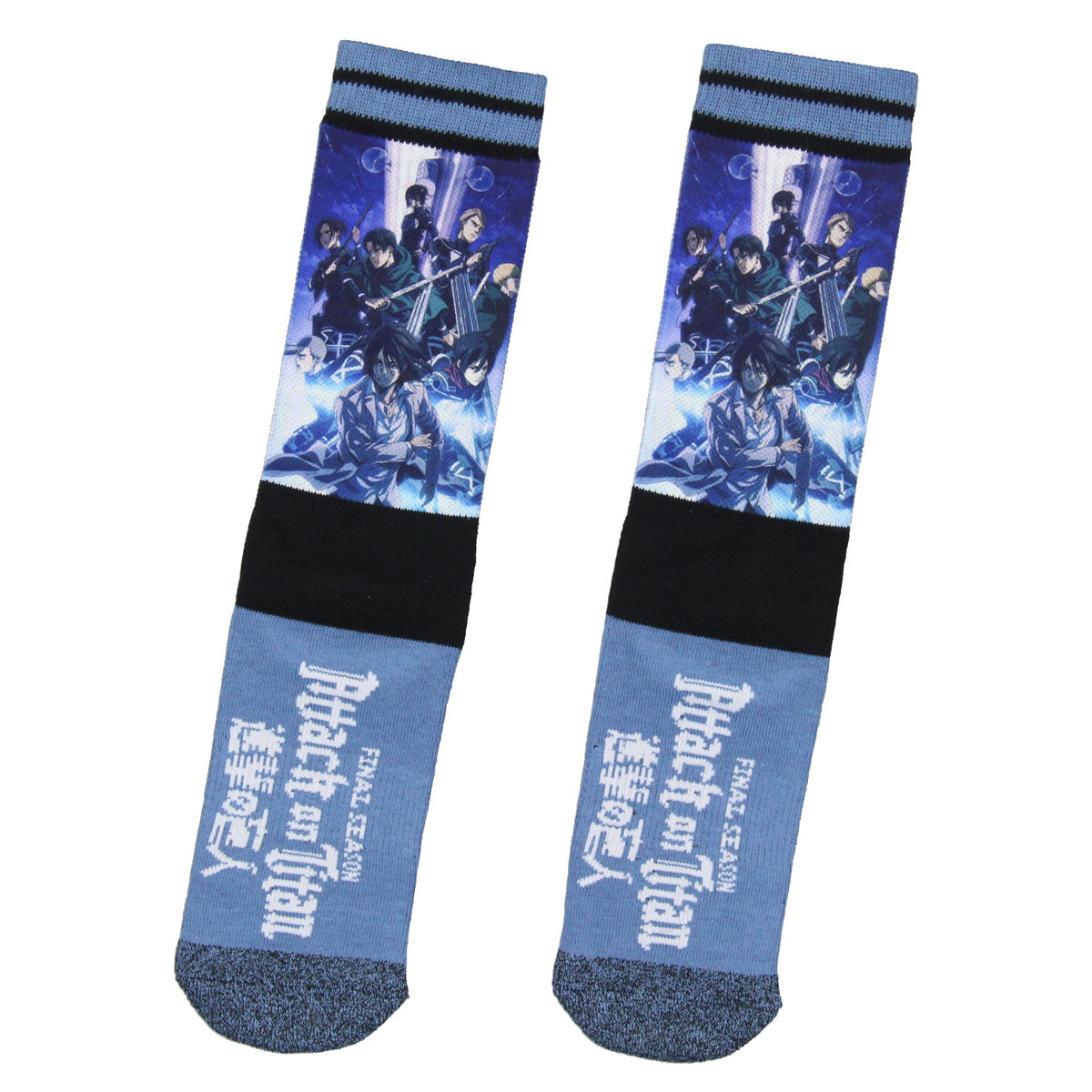 Attack on Titan Final Season Men's Anime Manga Mid-Calf Athletic Crew Socks