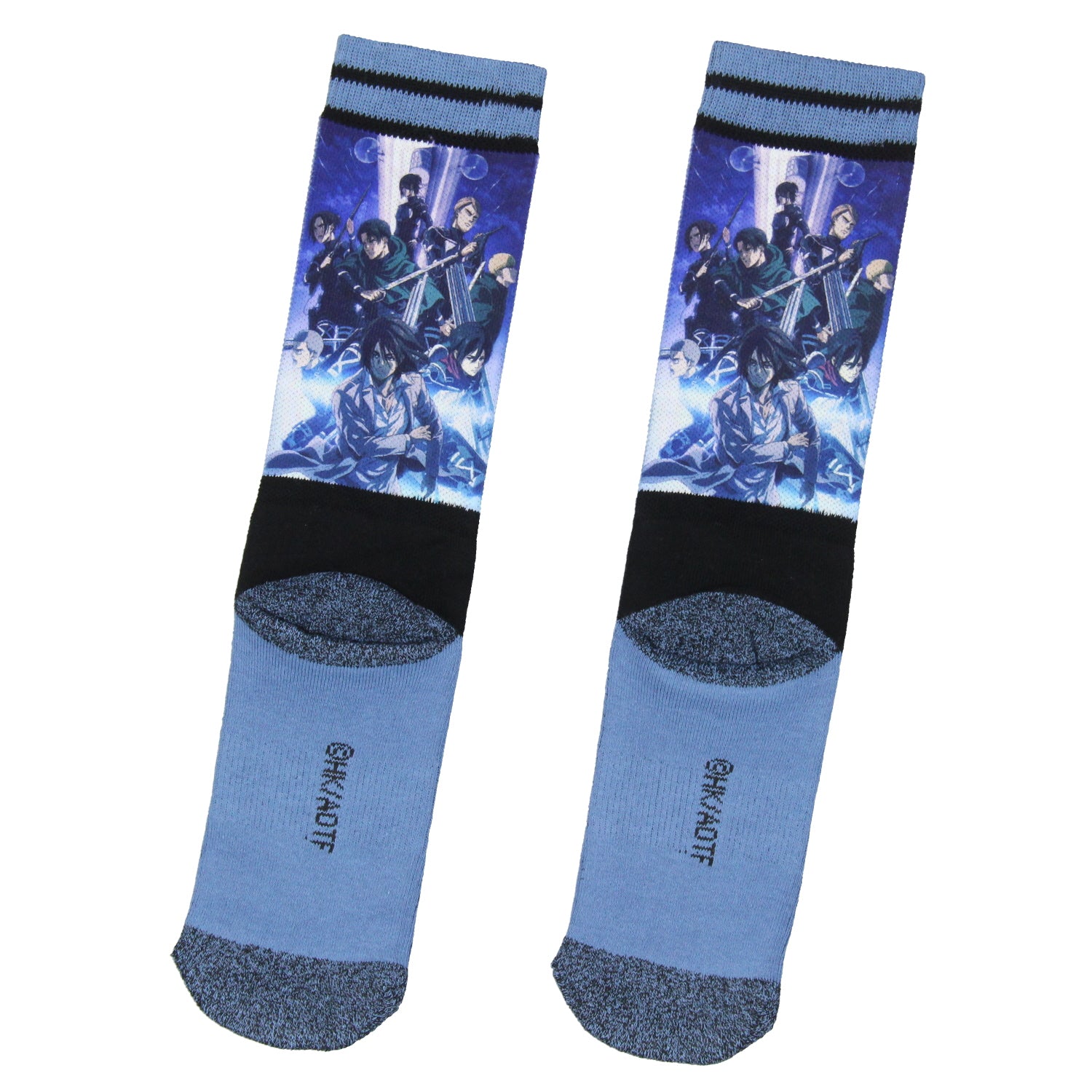Attack on Titan Final Season Men's Anime Manga Mid-Calf Athletic Crew Socks