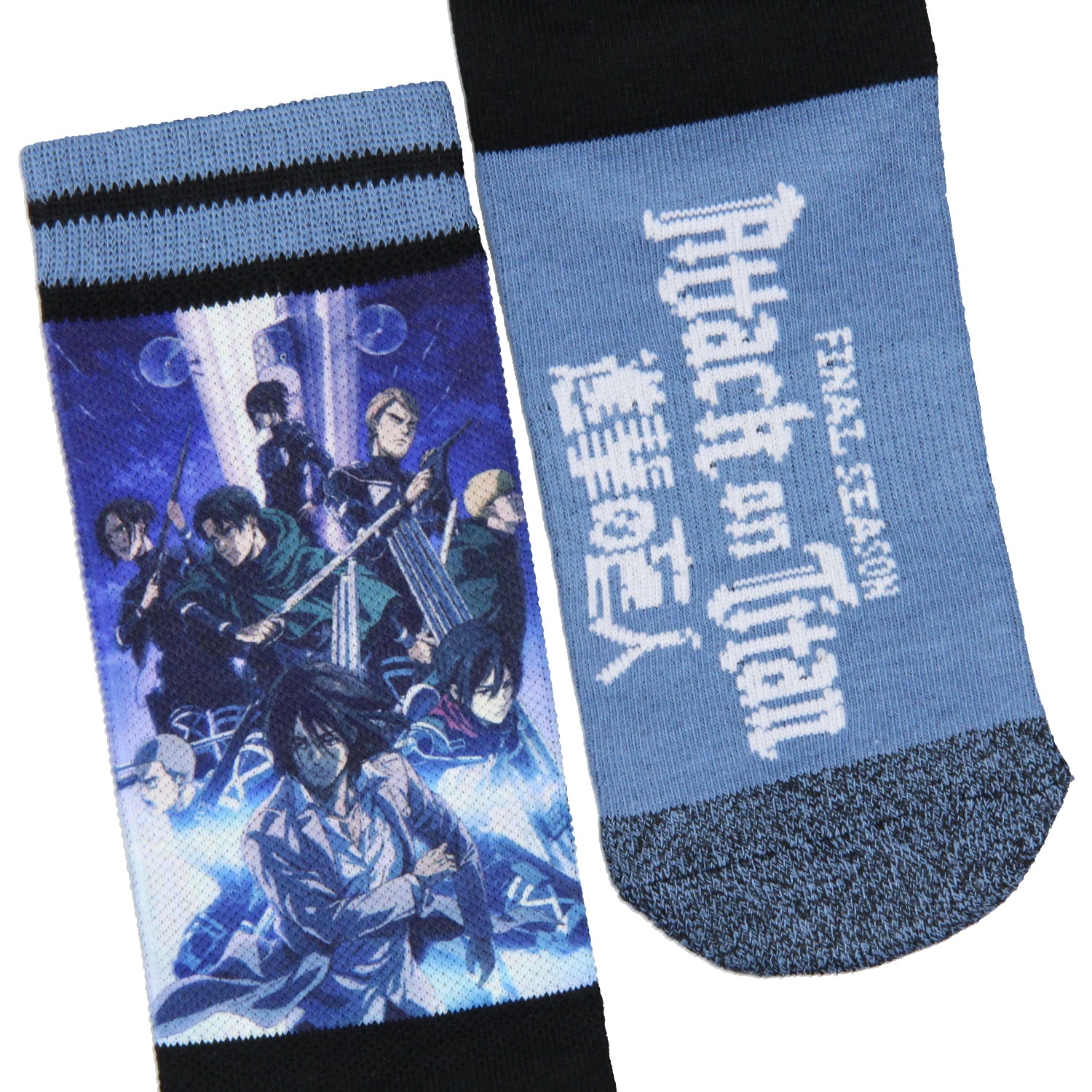 Attack on Titan Final Season Men's Anime Manga Mid-Calf Athletic Crew Socks