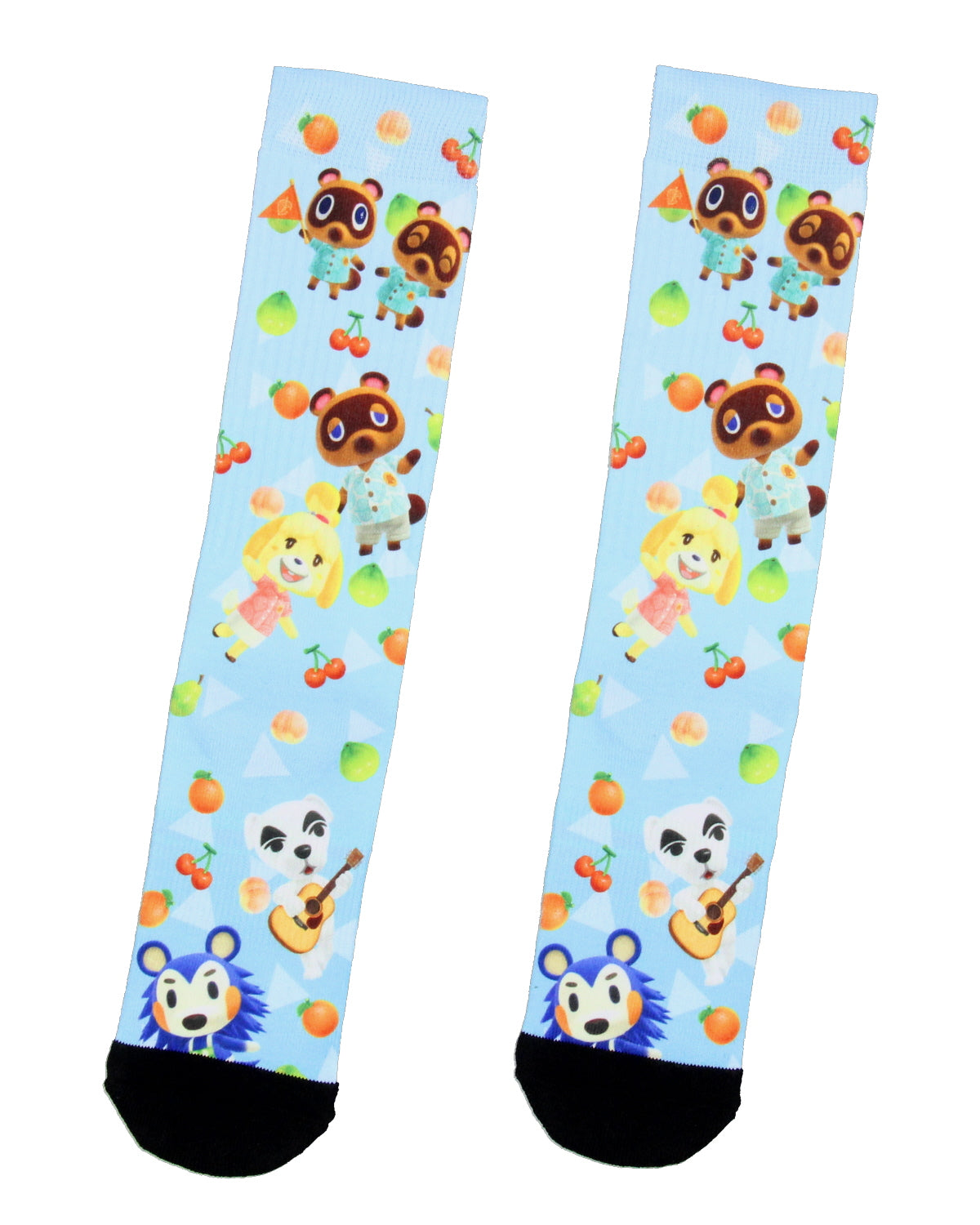 Animal Crossing Men's Allover Character Sublimated Adult Crew Socks 1 Pair