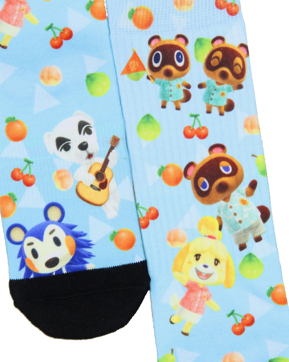 Animal Crossing Men's Allover Character Sublimated Adult Crew Socks 1 Pair