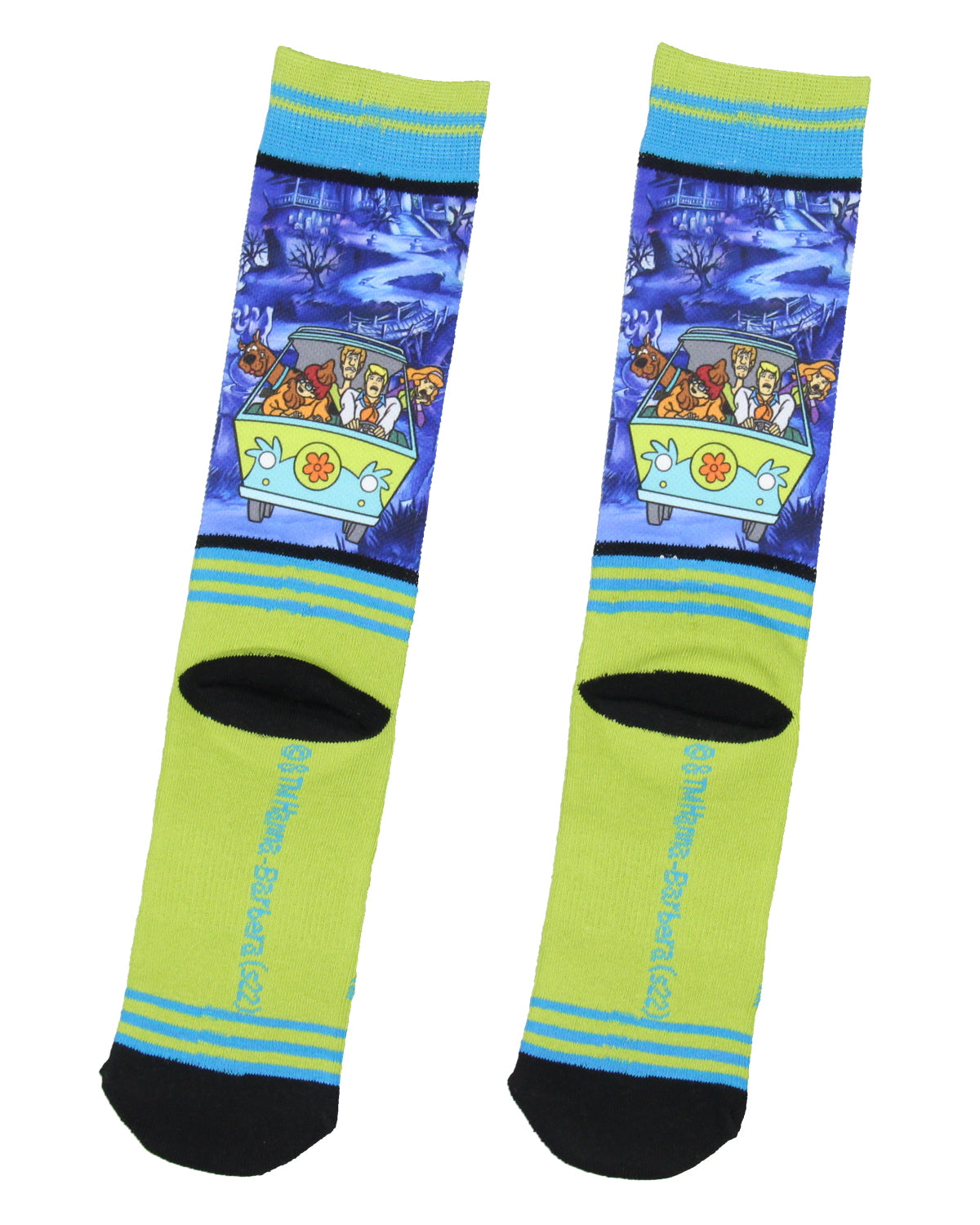 Scooby-Doo Mens' The Mystery Machine Sublimated Crew Socks