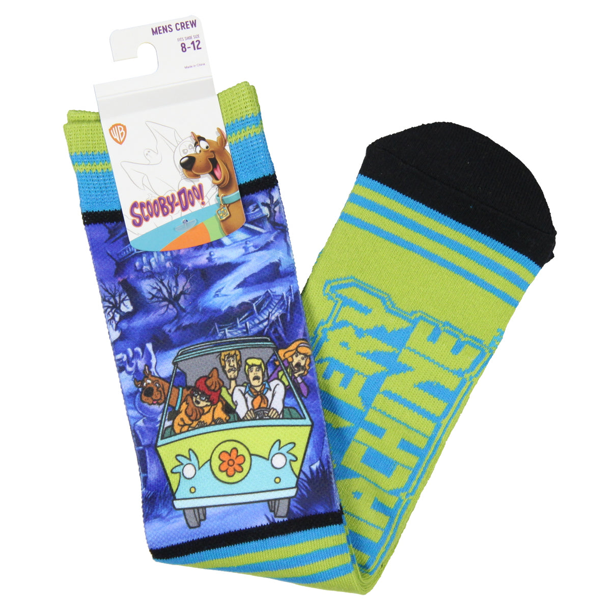 Scooby-Doo Mens' The Mystery Machine Sublimated Crew Socks