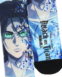 Attack on Titan Mens' Final Season Eren Anime Manga Sublimated Crew Socks