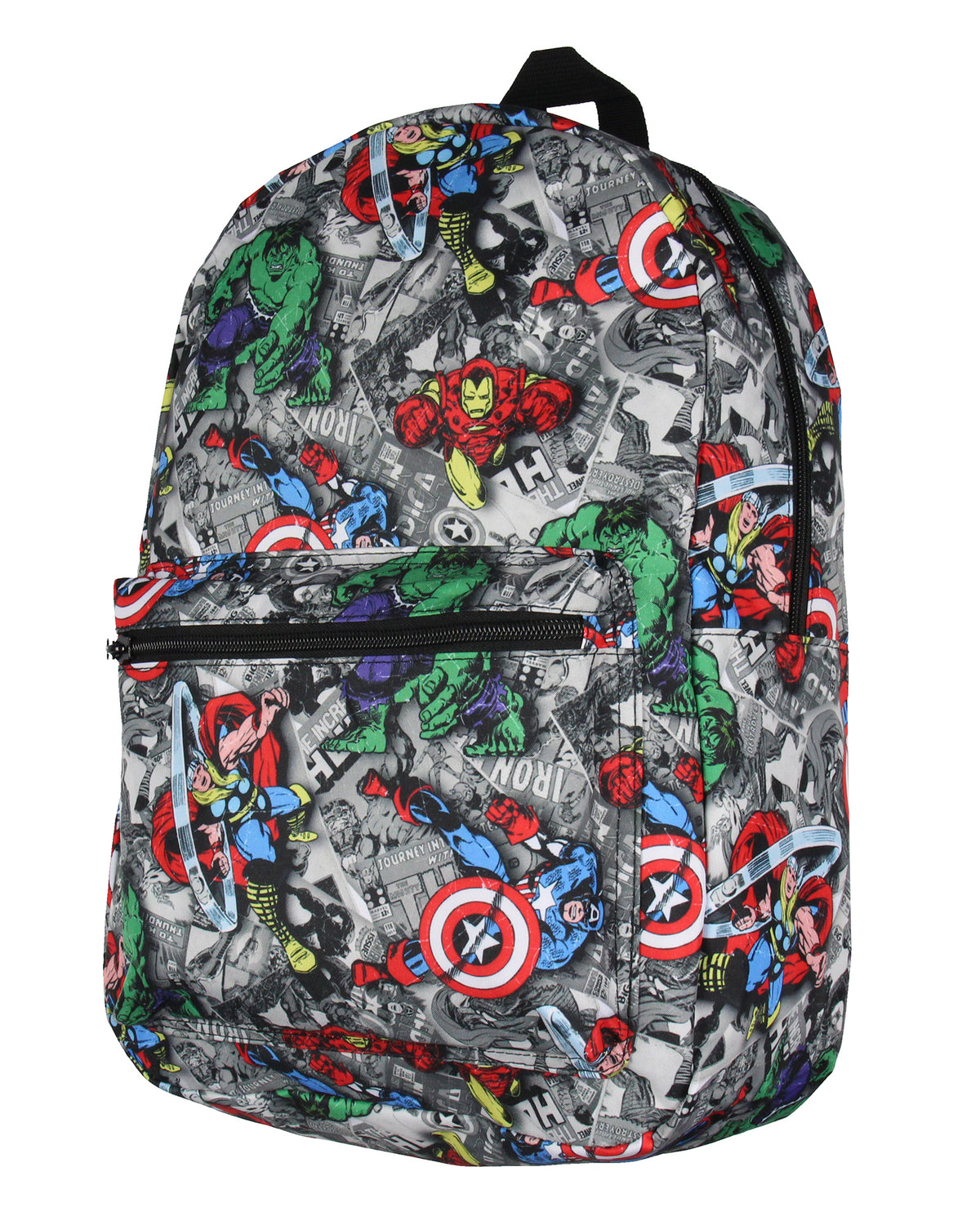 Marvel Avengers Vintage Comic Characters Laptop School Travel Backpack 17"