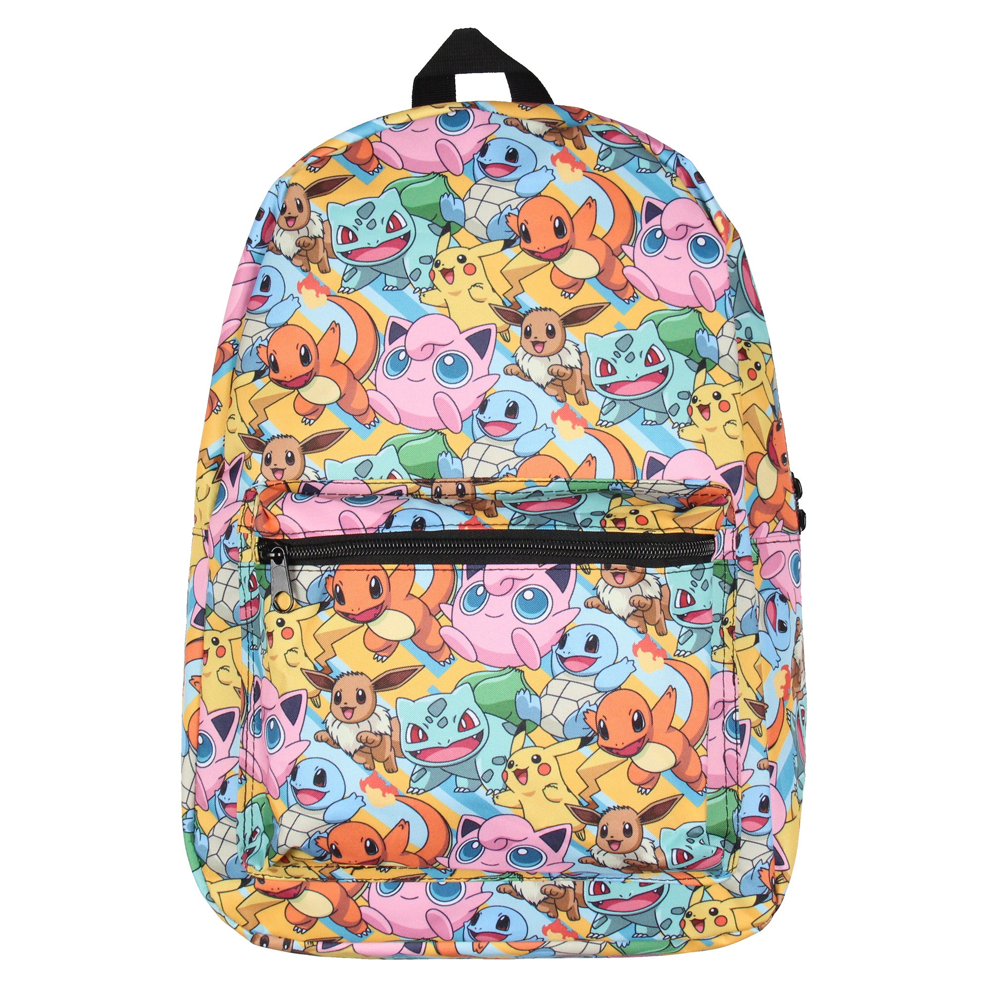 Pokemon Backpack Sublimated Character Laptop School Travel Backpack 17"