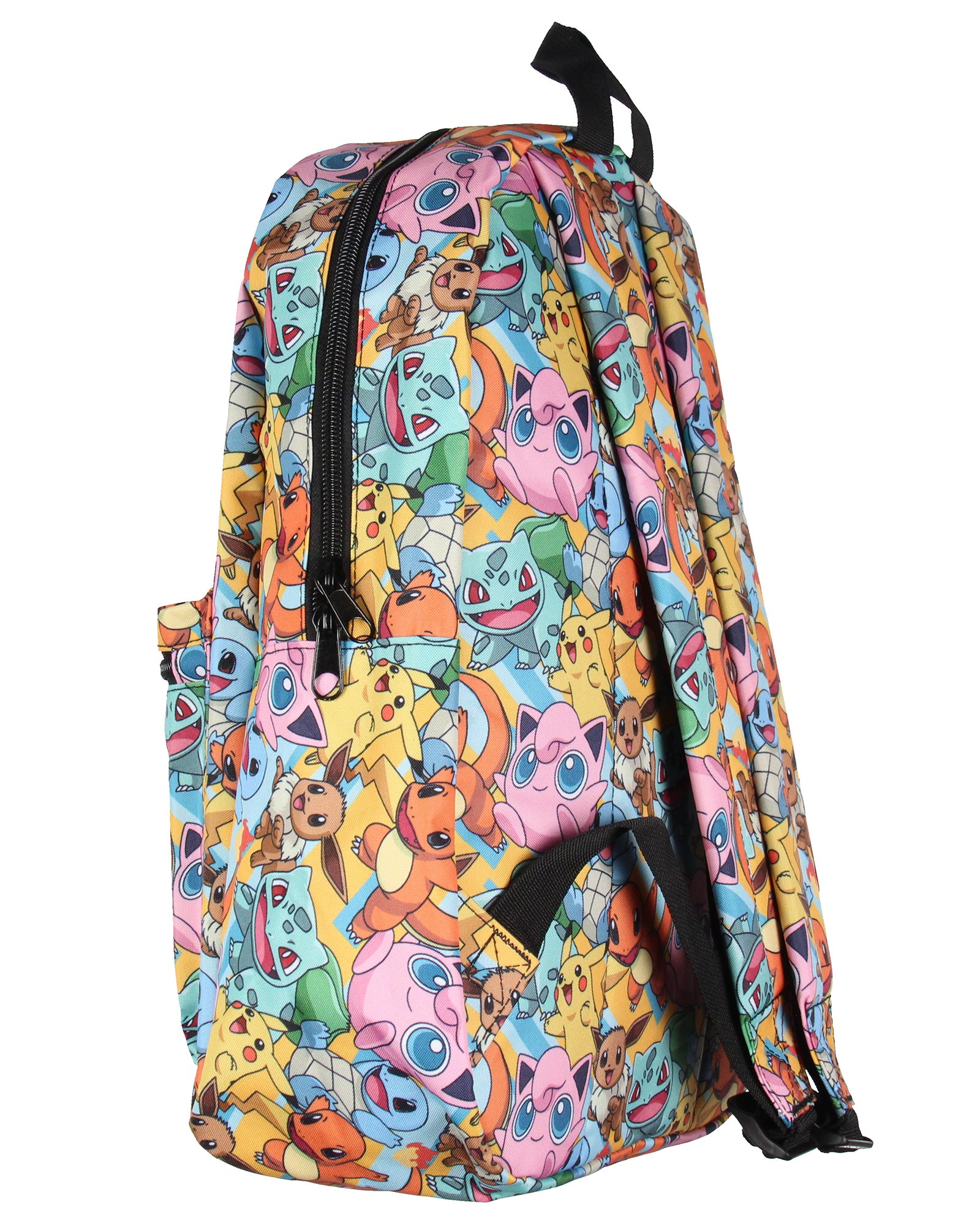 Pokemon Backpack Sublimated Character Laptop School Travel Backpack 17"