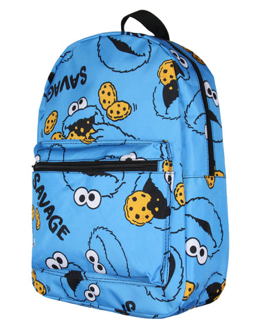 Sesame Street Backpack Cookie Monster Savage Laptop School Travel Backpack