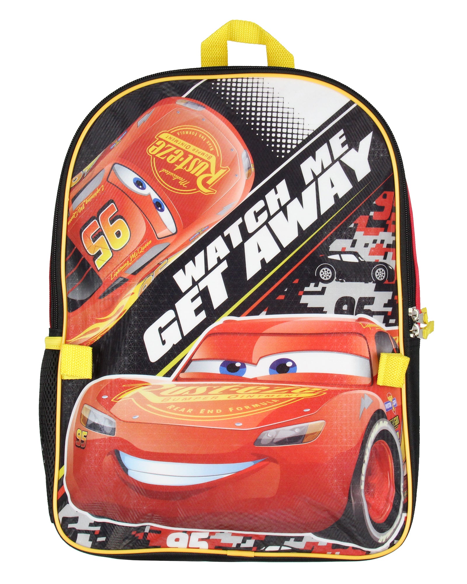 Disney Cars Lightning McQueen 16" Backpack and Lunch Box Set For School Travel