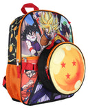 Dragon Ball Z Backpack Lunch Box Drawstring Bag Keychain Pencil Case 5 Pc Set
