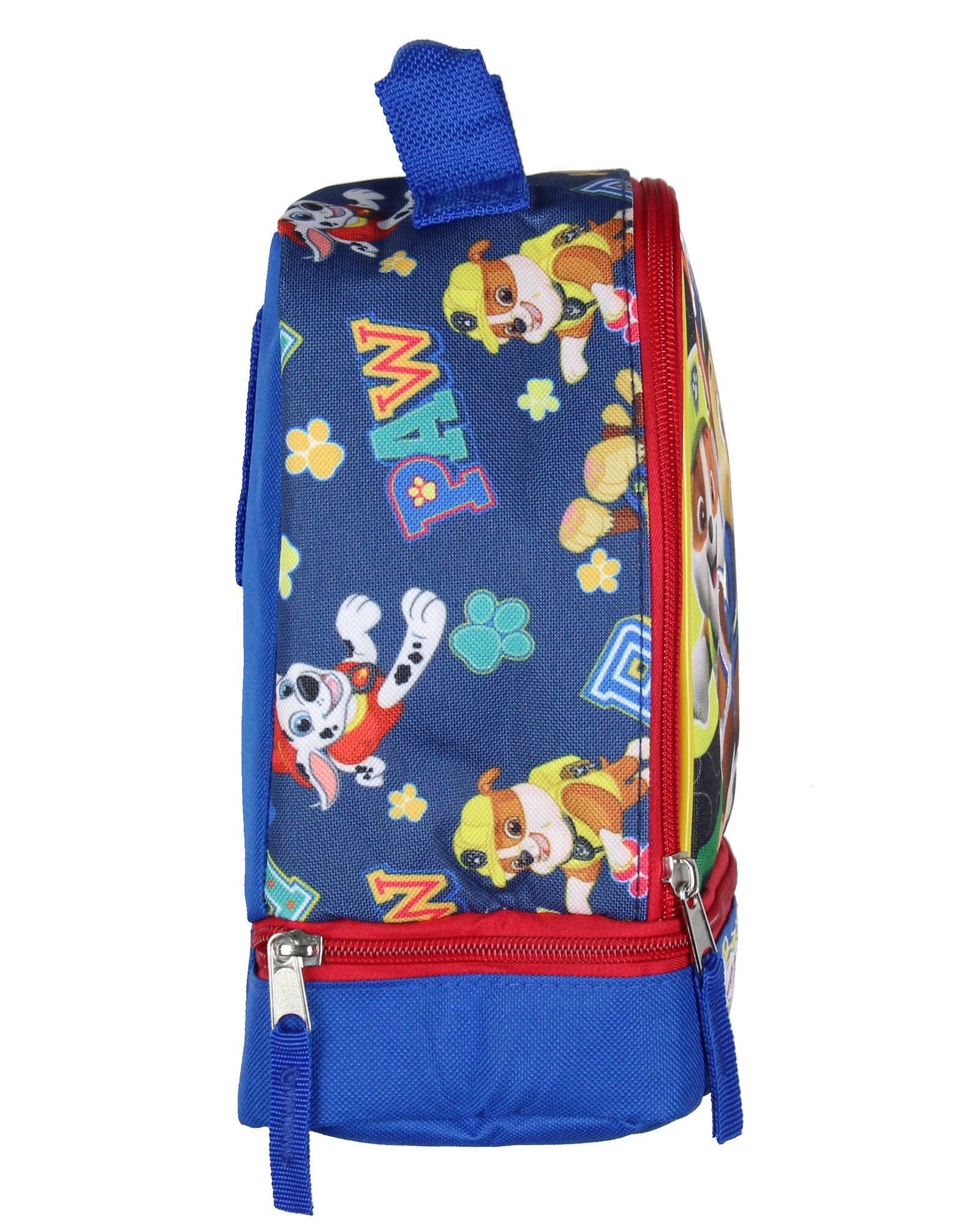 Paw Patrol Lunch Box Insulated Dual Compartment Kids Lunch Bag Tote 10"