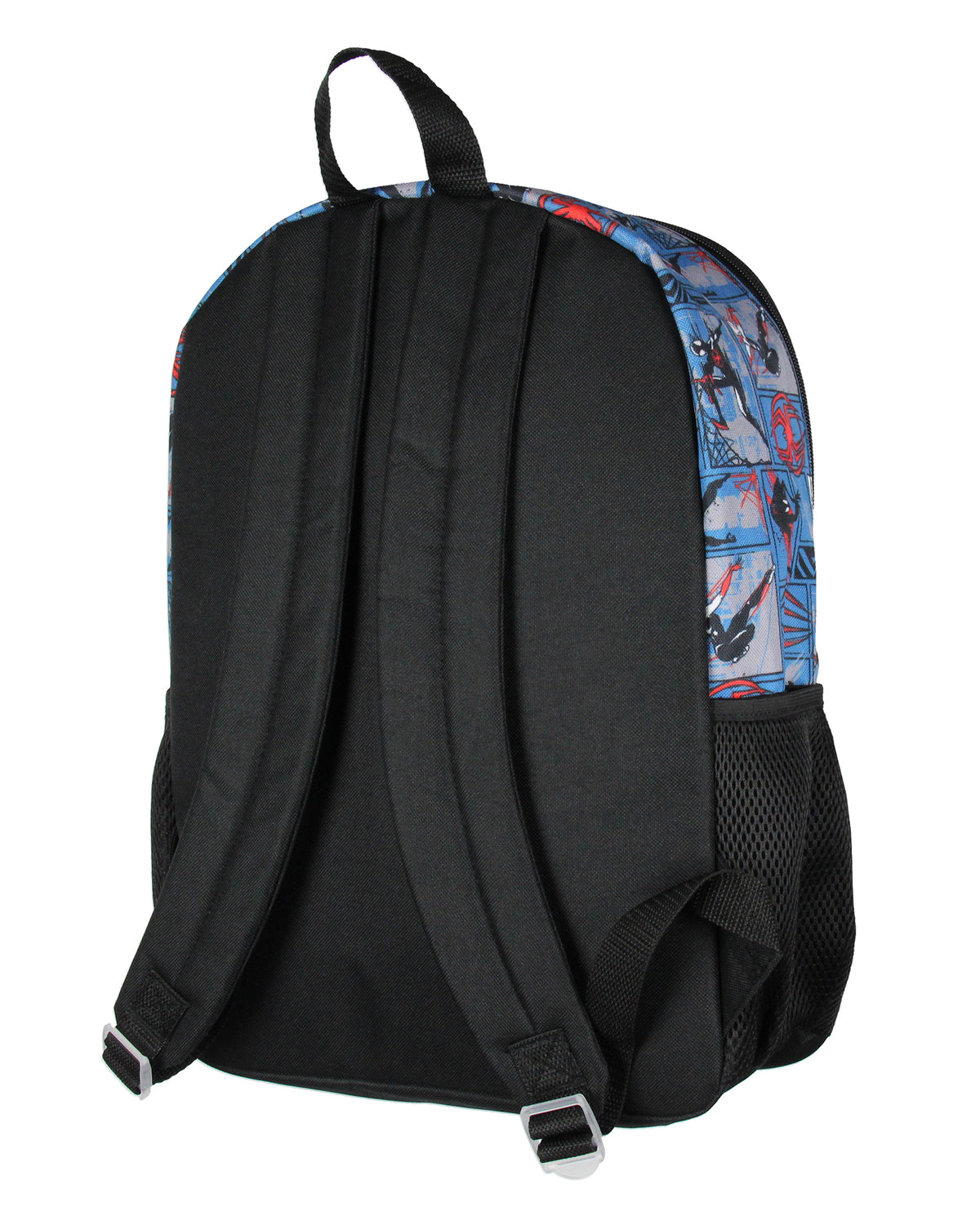 Spider-Man Miles Morales Backpack Lunch Box Key Chain Case 5 pc Set 16"