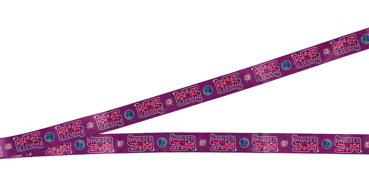 Invader Zim and Gir ID Badge Holder Lanyard w/ 2" Logo Pendant