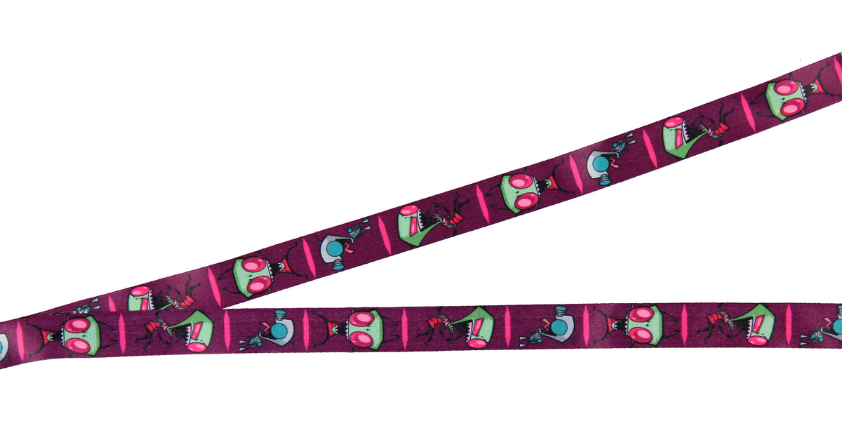 Invader Zim and Gir ID Badge Holder Lanyard w/ 2" Logo Pendant
