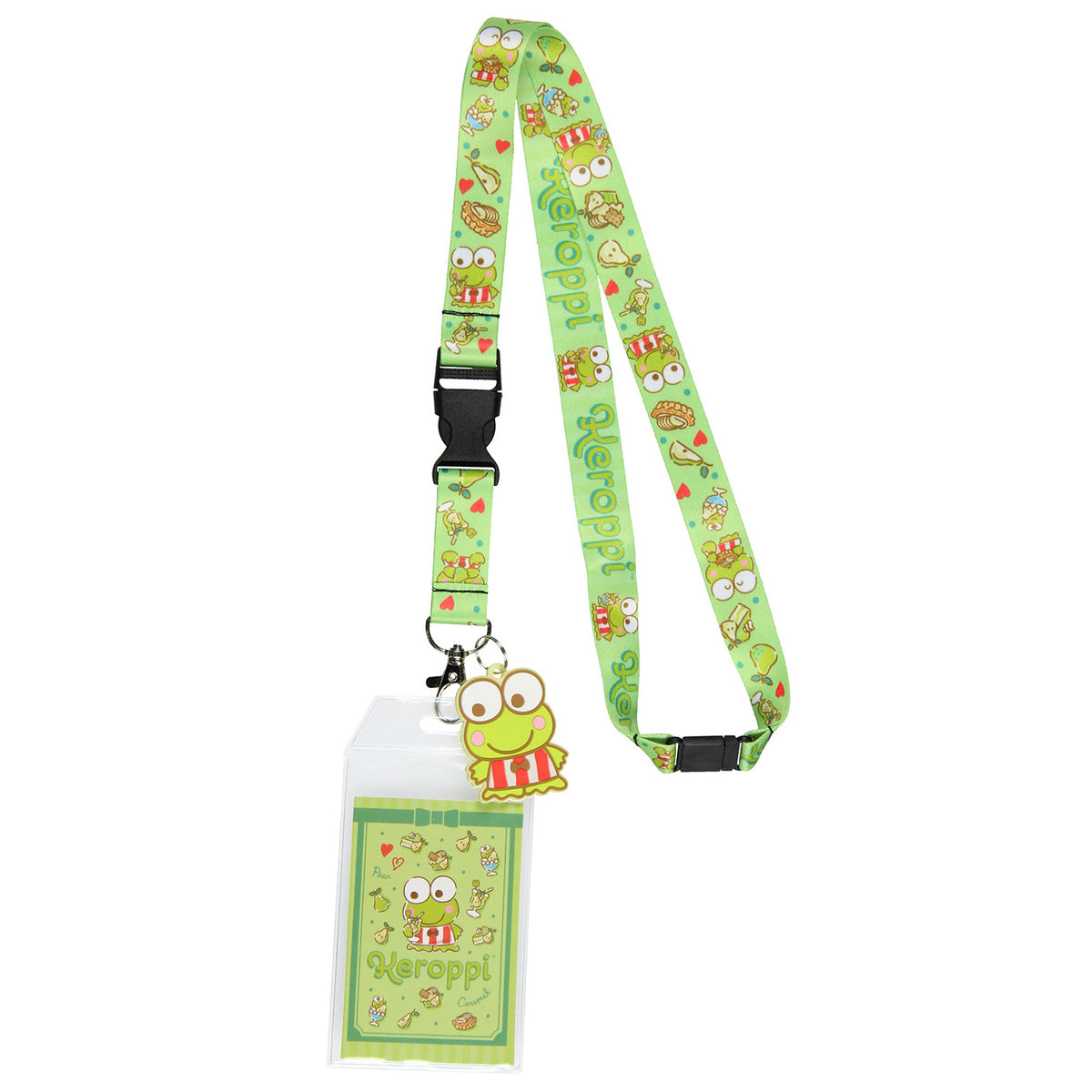 Sanrio Keroppi ID Badge Holder Lanyard w/ 2" Character Pendant