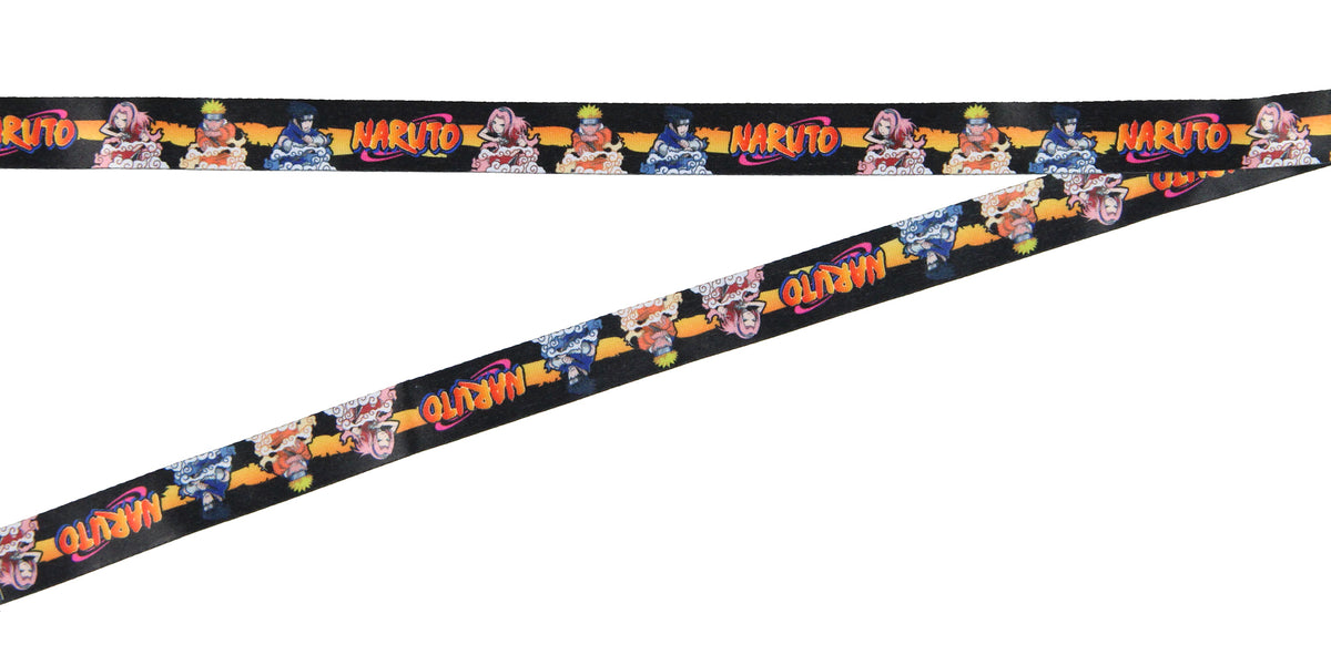 Naruto Classic ID Badge Holder Lanyard w/ Pendant And Collectible Sticker