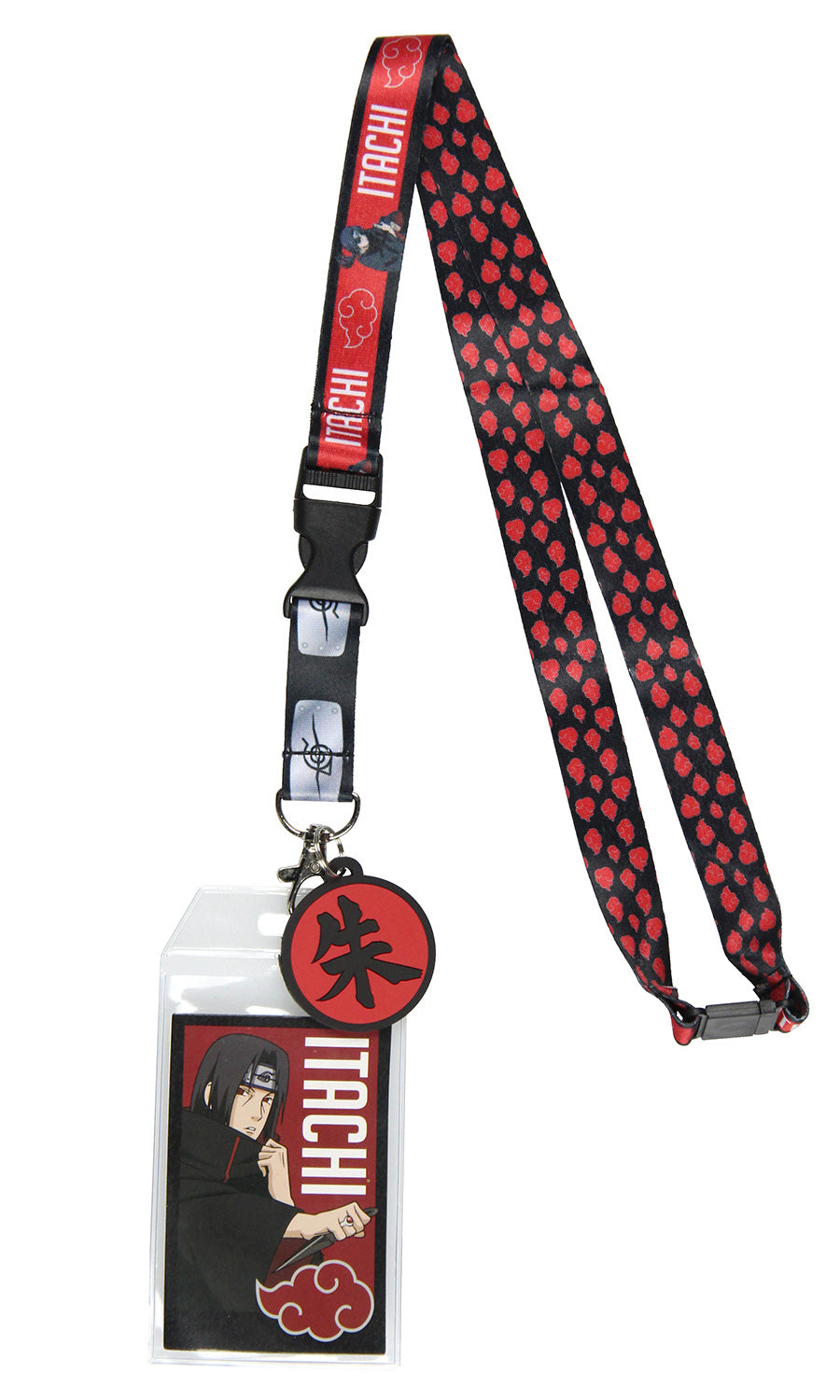 Naruto Itachi Uchiha ID Badge Holder Lanyard w/ Pendant