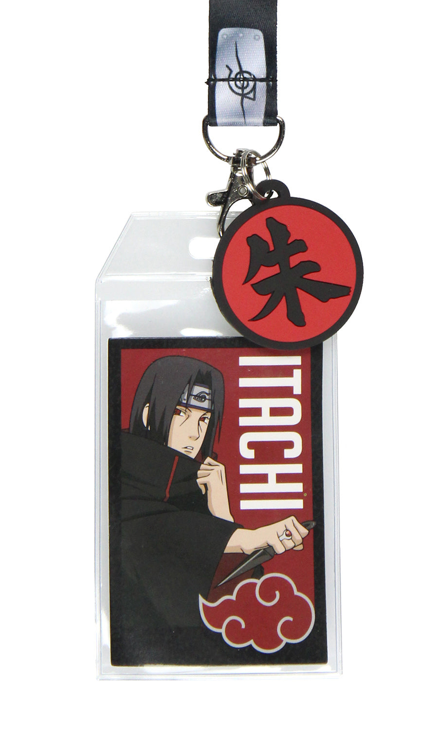 Naruto Itachi Uchiha ID Badge Holder Lanyard w/ Pendant