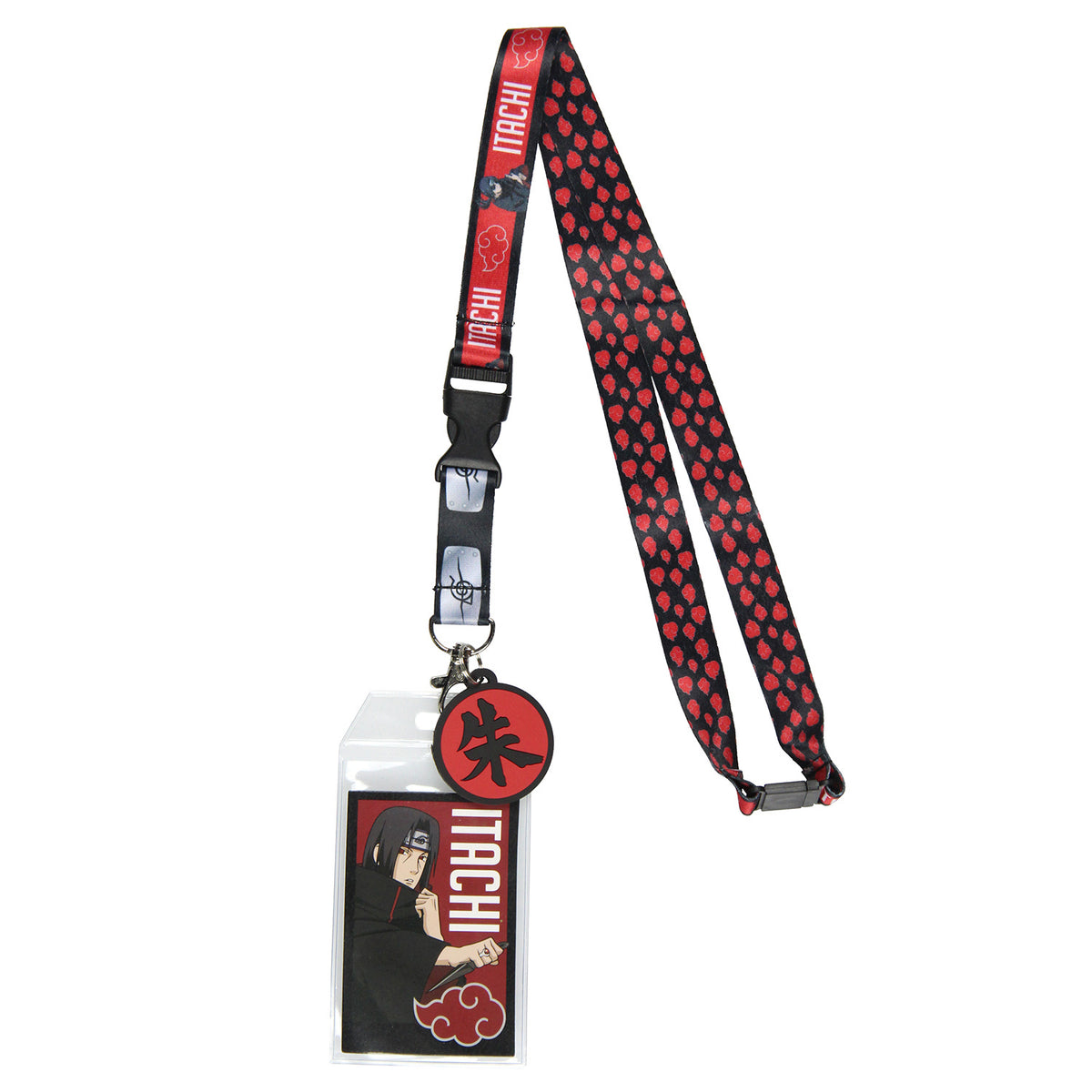 Naruto Itachi Uchiha ID Badge Holder Lanyard w/ Pendant