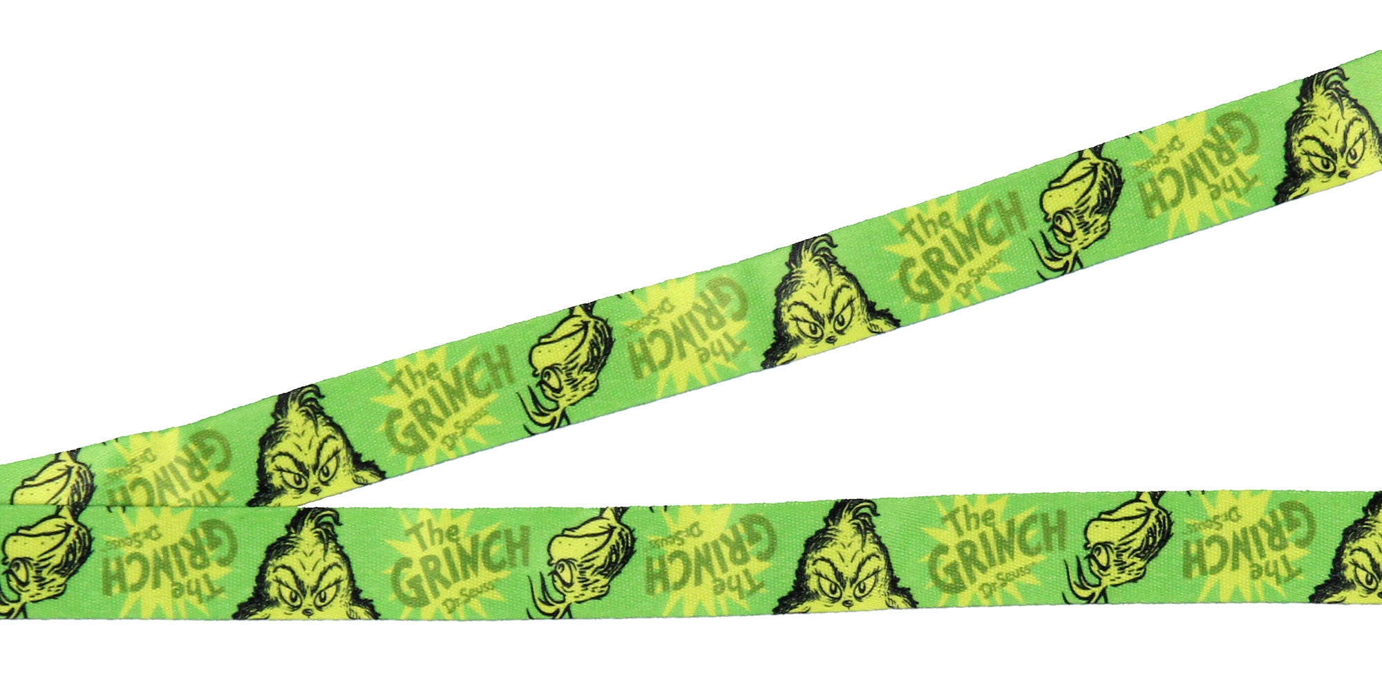 Dr. Seuss GRINCH And Max ID Badge Holder Lanyard w/ 1.5" Logo Pendant