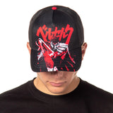 Berserk Hat Anime Manga Guts Logo Precurve Bill Snapback Hat Cap