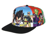Dragon Ball Z Anime Hat Vegeta Saga Character Panel Flatbill Snapback Cap