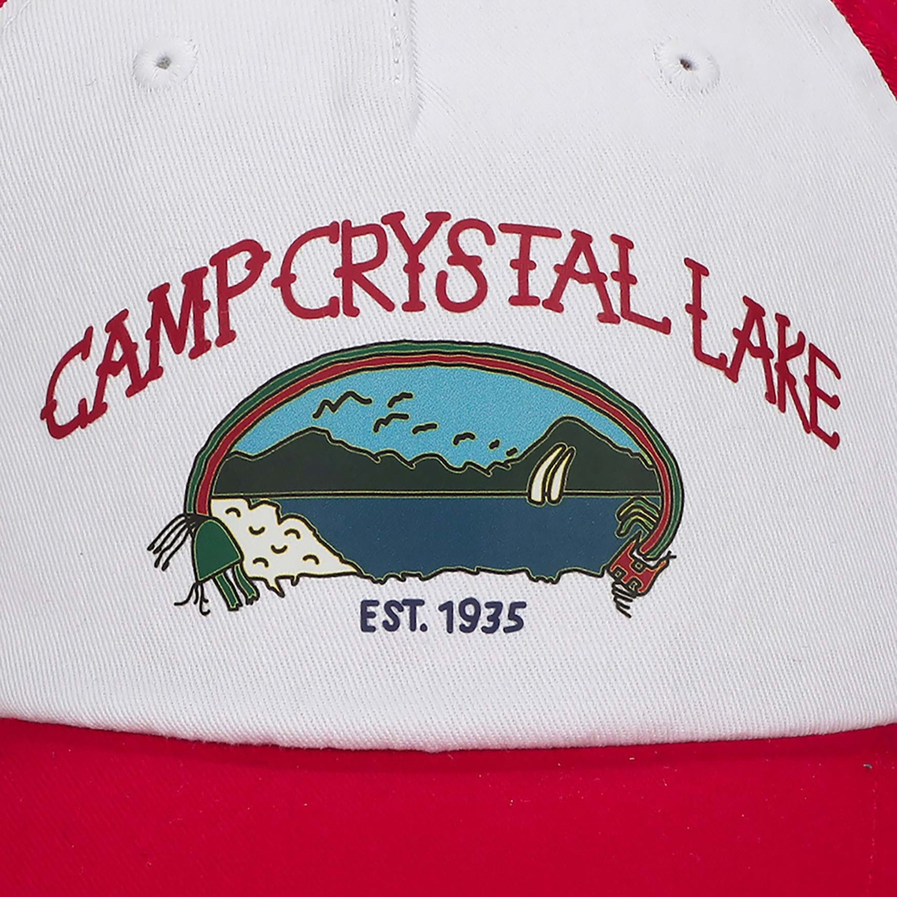 Friday The 13th Men's Camp Crystal Lake Adult Soft Hat with Adjustable Strap