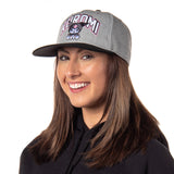 Sanrio Adult Kuromi Embroidered Precurve Snapback Cap Hat OSFM