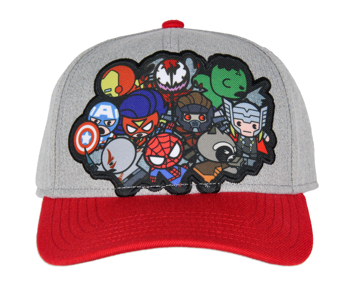 Marvel Comic Chibi Kawaii Style Characters Adult Snapback Hat Cap For Men
