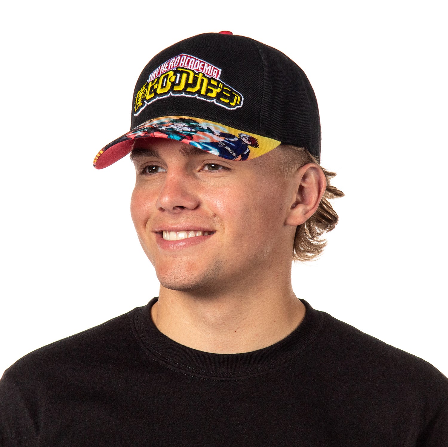 My Hero Academia Embroidered Logo 4 Character Adjustable Snapback Hat Cap