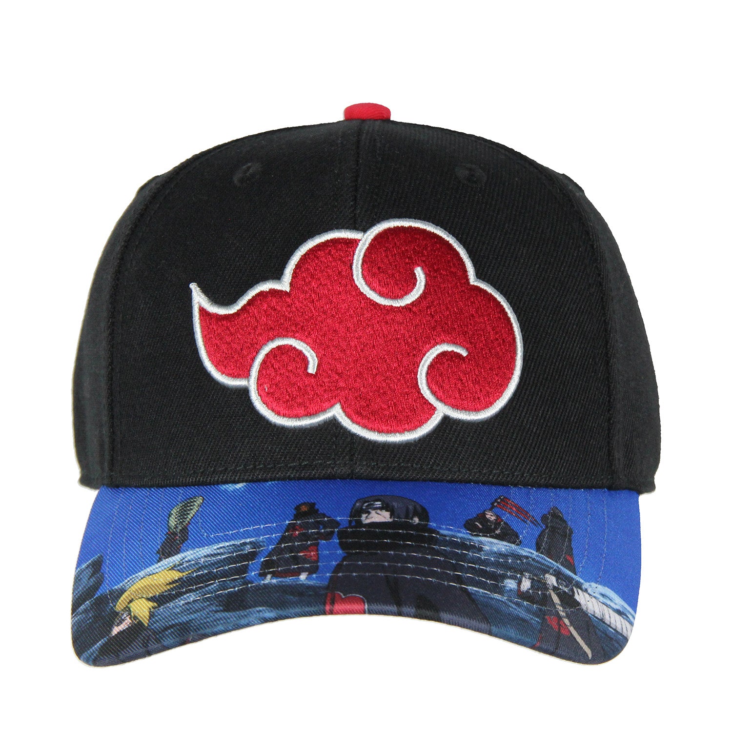 Naruto Shippuden Akatsuki Red Cloud Character Bill Adjustable Snapback Hat Cap