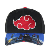 Naruto Shippuden Akatsuki Red Cloud Character Bill Adjustable Snapback Hat Cap