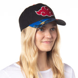 Naruto Shippuden Akatsuki Red Cloud Character Bill Adjustable Snapback Hat Cap