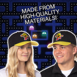 Pac-Man Hat Embroidered Classic Video Game Adjustable Precurve Snapback Hat Cap