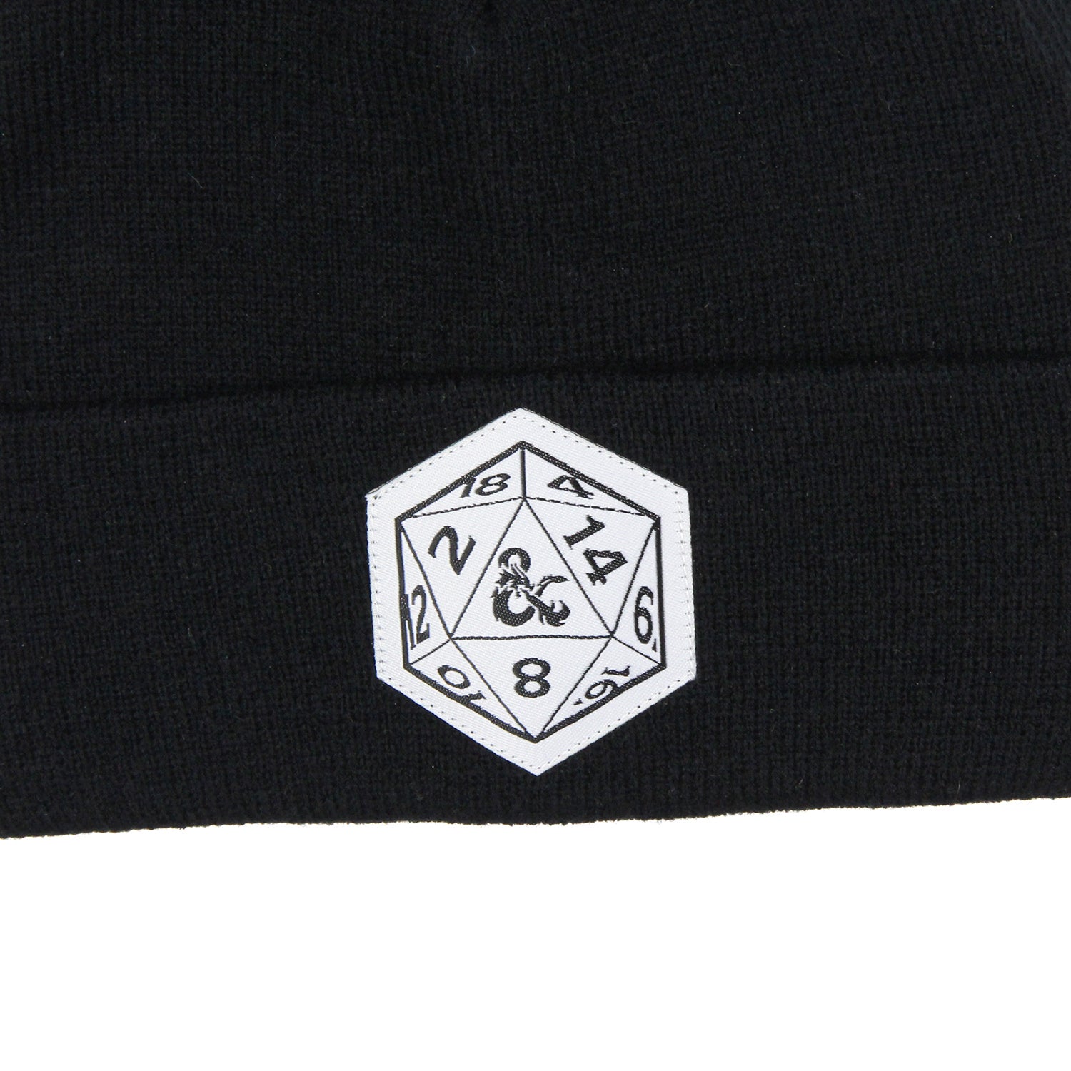 Dungeons and Dragons Beanie d20 Dice Cuff Knit Beanie Hat Skull Cap