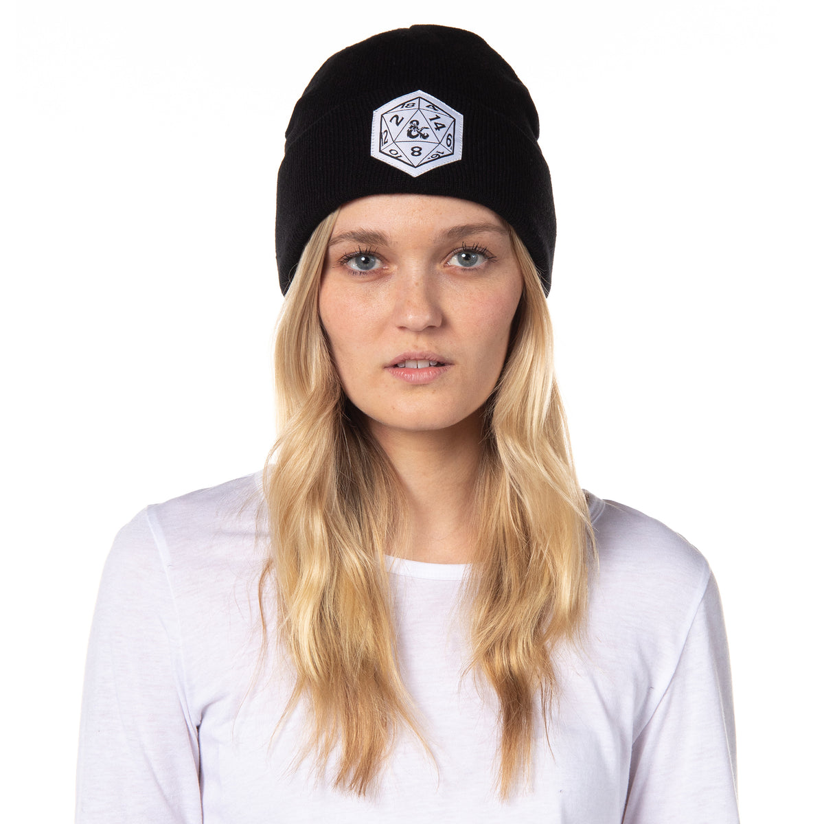 Dungeons and Dragons Beanie d20 Dice Cuff Knit Beanie Hat Skull Cap