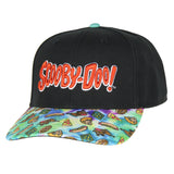 Scooby Doo Snack Time Tie-Dye Pre-Curved Bill Adjustable Snapback Hat Cap