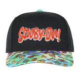 Scooby Doo Snack Time Tie-Dye Pre-Curved Bill Adjustable Snapback Hat Cap