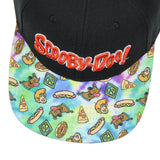 Scooby Doo Snack Time Tie-Dye Pre-Curved Bill Adjustable Snapback Hat Cap