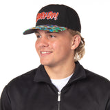 Scooby Doo Snack Time Tie-Dye Pre-Curved Bill Adjustable Snapback Hat Cap