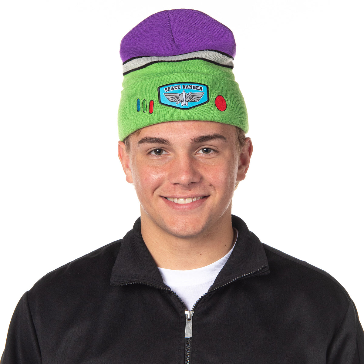Disney Toy Story Space Ranger Buzz Lightyear Costume Knit Cuff Beanie Hat