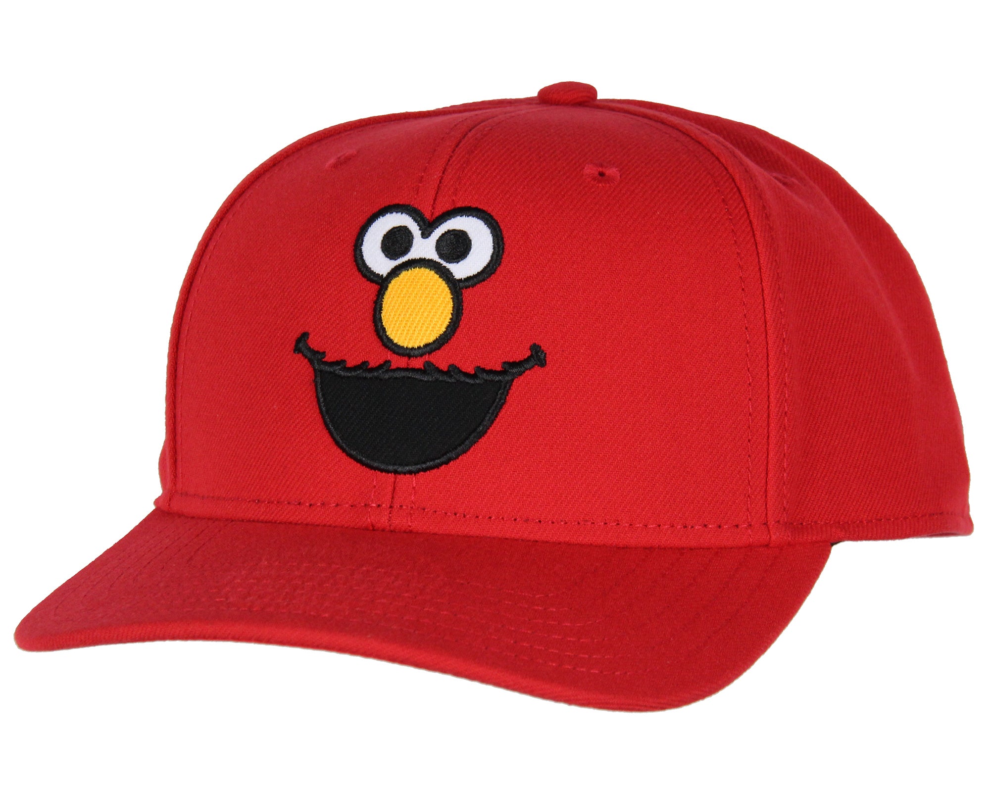 Sesame Street Adult Elmo Face Embroidered Design Snapback Baseball Cap Hat OSFM