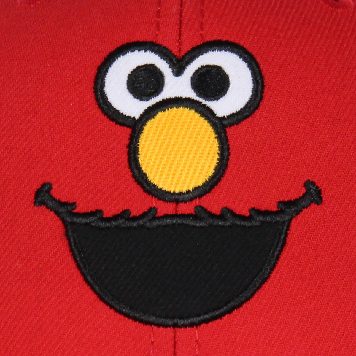 Sesame Street Adult Elmo Face Embroidered Design Snapback Baseball Cap Hat OSFM